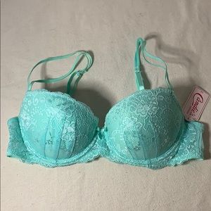 NEW: “Candies” Teal Lace Push Up Bra (Size 36B)